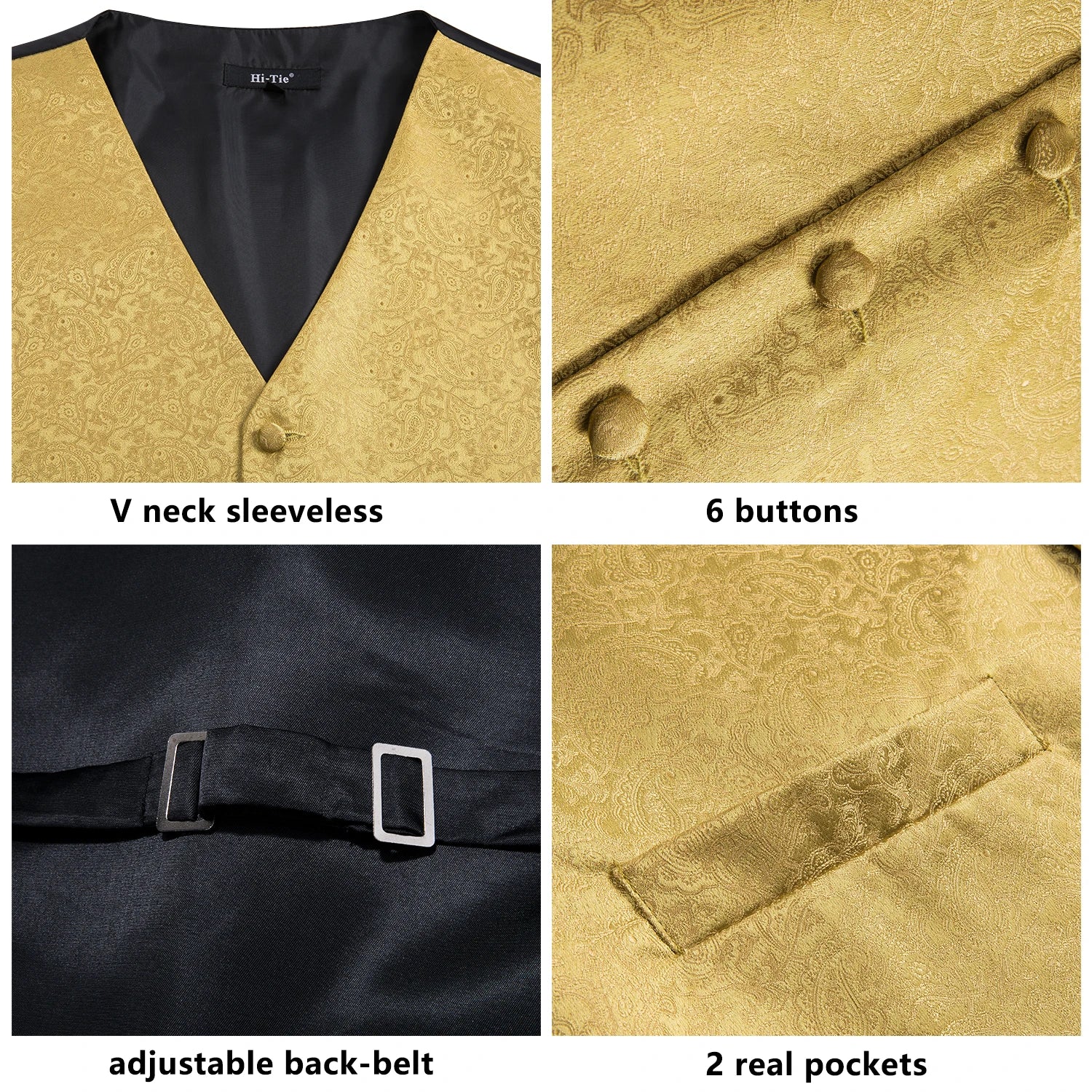 Luxury Silk Men’s Vest Set