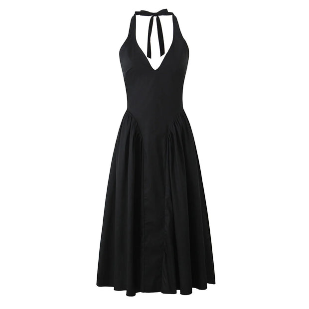 Elegant Halter Dress For Women