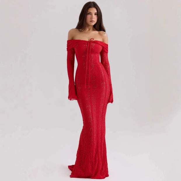 Long Sleeve Elegant Maxi Dress