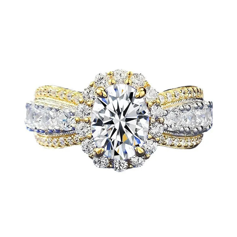 Women’s Moissanite Engagement & Wedding Ring