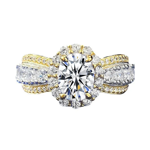 Women’s Moissanite Engagement & Wedding Ring