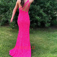 One-Shoulder Sleeveless Sweep Dresses