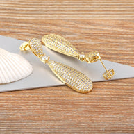 Delicate Shiny Zircon Earrings for Women