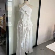 Elegant Lotus Edge Maxi Dress