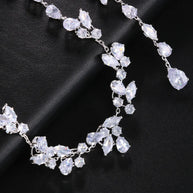 Leaf Bridal Back Chain Necklace