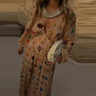 Fashion Hight Waist Pleated Chiffon Party Dress