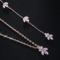 Long Drop CZ Body Chain Jewelry