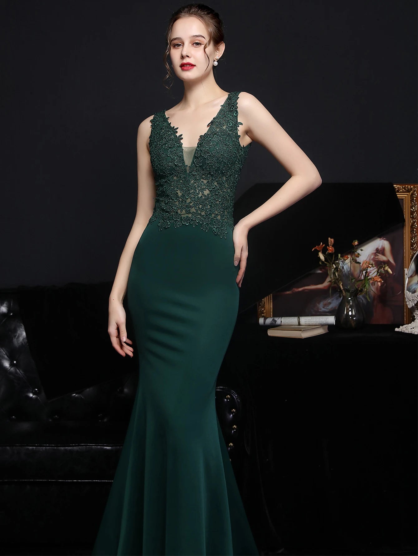 Sexy elegant luxury wedding evening long dresses