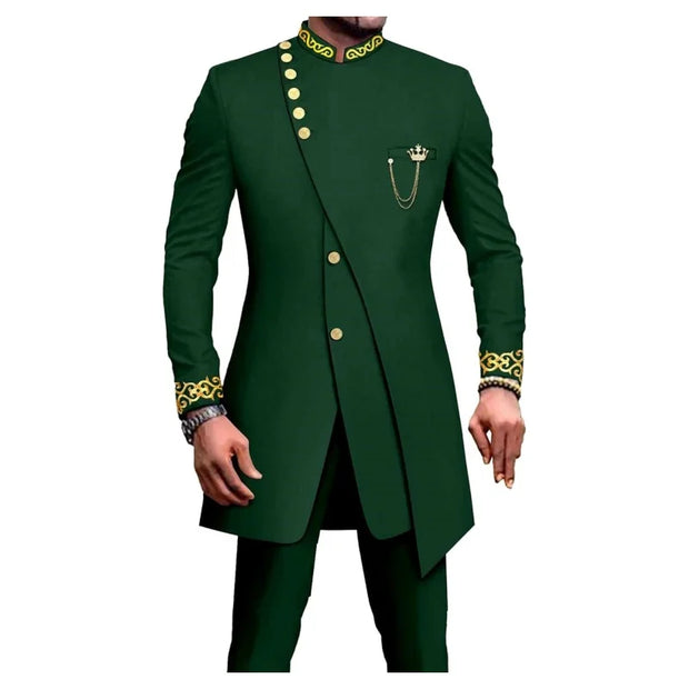 Men's Slim Fit 2-Piece Wedding party dress  Set