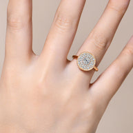 Round Cut Moissanite Engagement Ring for Women