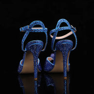 Summer Elegant High heels Crystal Wedding Banquet Bridal Shoes