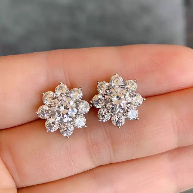 Luxury Moissanite Stud Earrings