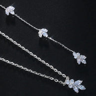 Long Drop CZ Body Chain Jewelry