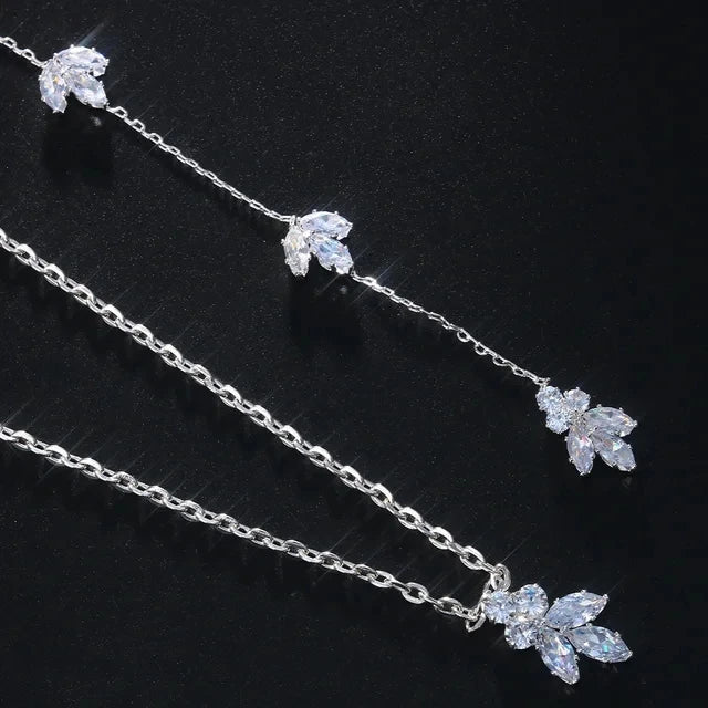 Long Drop CZ Body Chain Jewelry