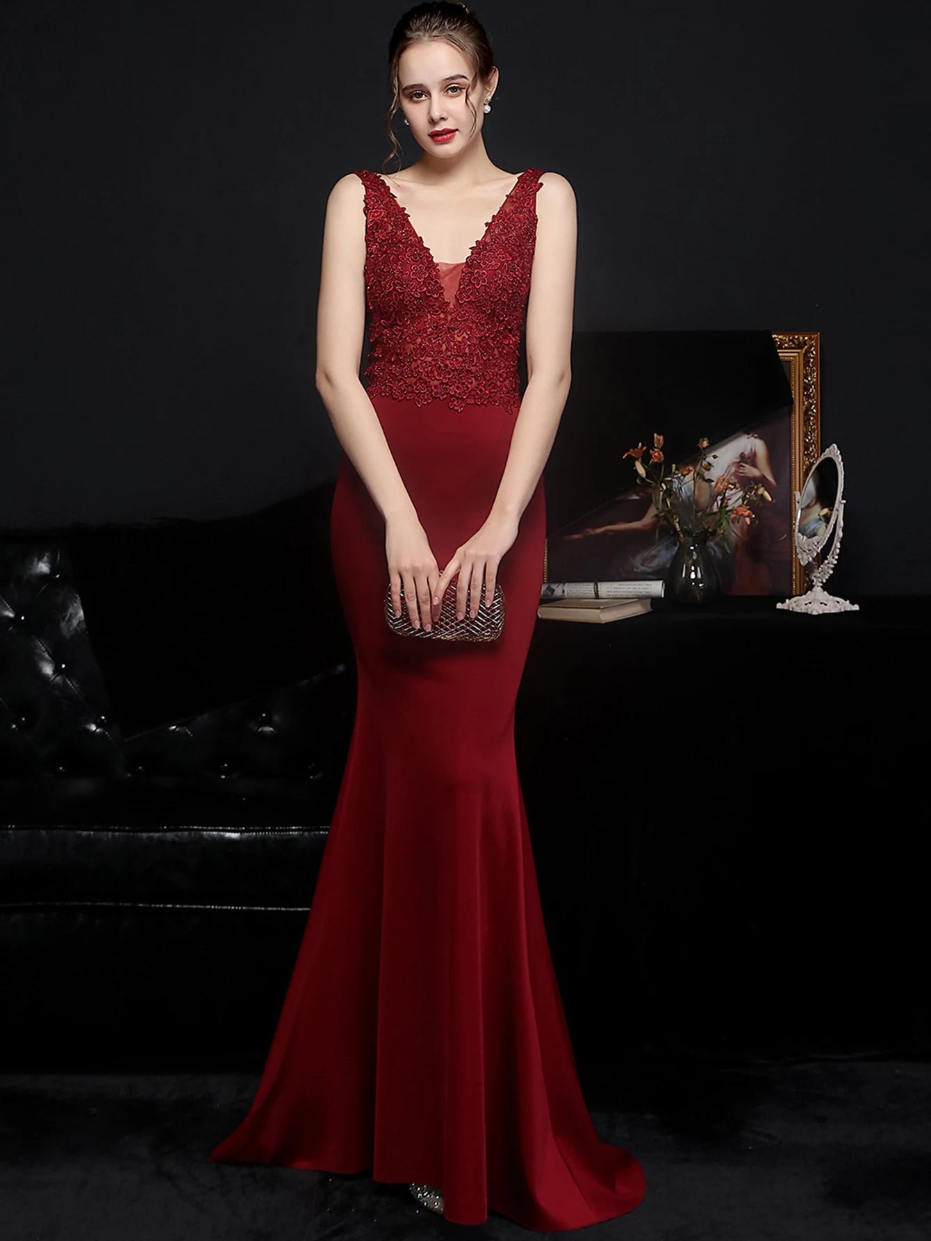 Sexy elegant luxury wedding evening long dresses