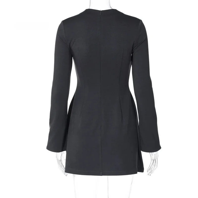 Waist-Cinched Midi Dress for Fall & Winter