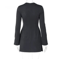 Waist-Cinched Midi Dress for Fall & Winter