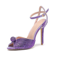 Summer Elegant High heels Crystal Wedding Banquet Bridal Shoes