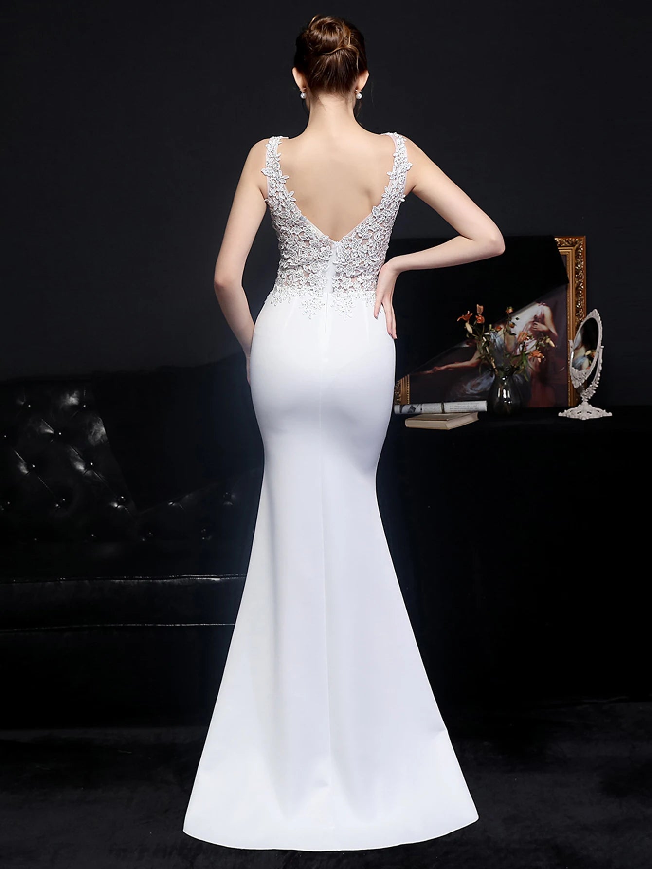 Sexy elegant luxury wedding evening long dresses