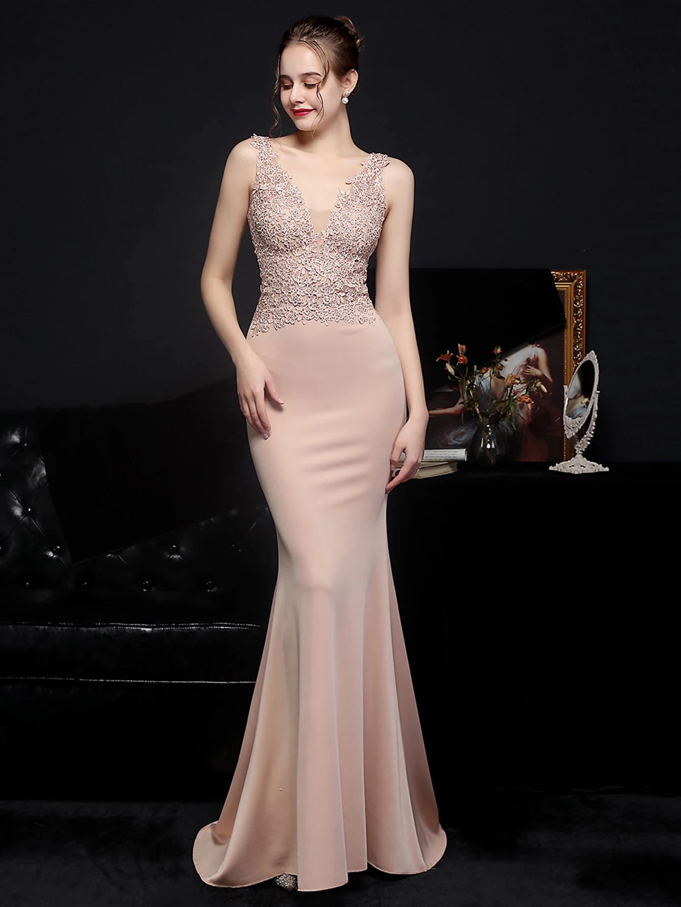 Sexy elegant luxury wedding evening long dresses