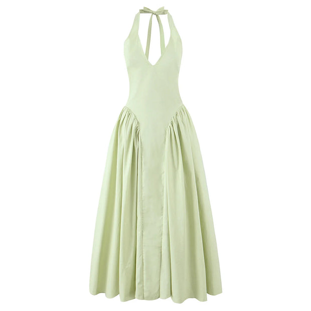 Elegant Halter Dress For Women